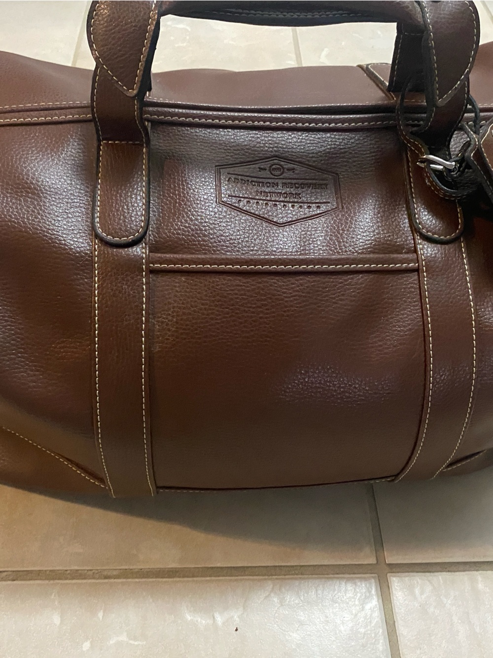 Barrington Gifts Leather Captains Brown Leather Duffel Bag